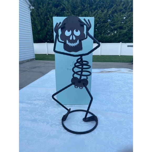PartyLite Halloween BONES Skeleton Tealight or Votive Candle Holder Pre-Owned - Picture 1 of 6